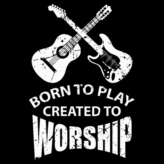 Born To Play Created To Worship Religious Guitar Player City Backpack
