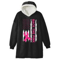 Back The Pink Breast Cancer Awareness Hooded Wearable Blanket