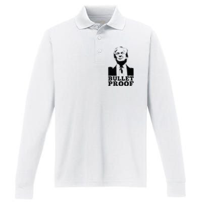 Bulletproof Trump President Bulletproof Trump Performance Long Sleeve Polo