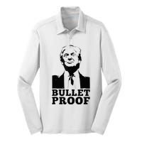 Bulletproof Trump President Bulletproof Trump Silk Touch Performance Long Sleeve Polo