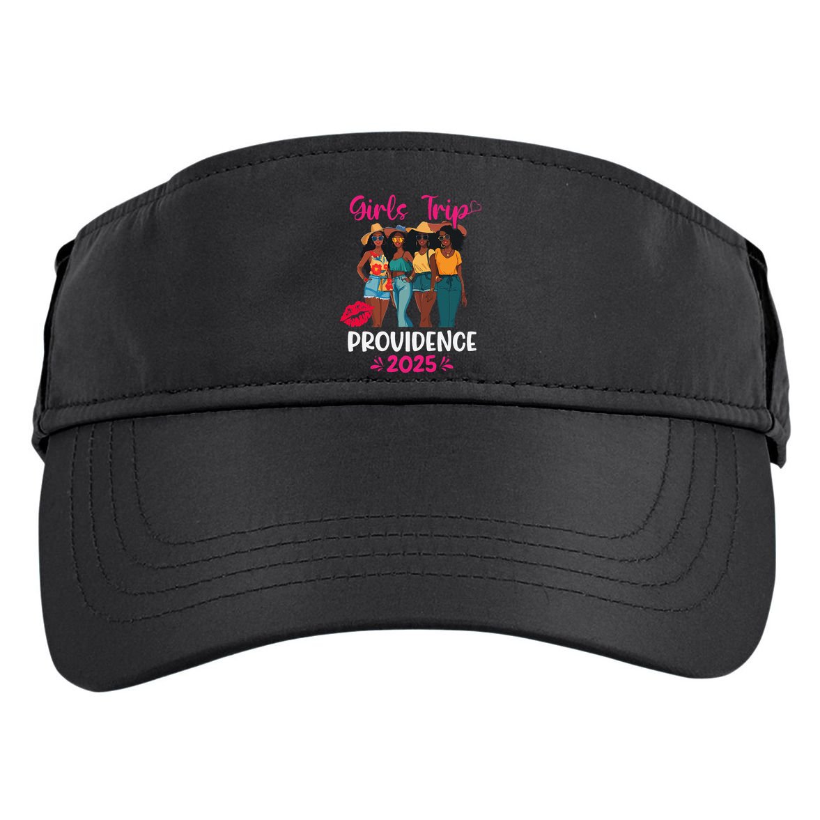 Black Trip Providence 2025 Vacation Matching Adult Drive Performance Visor