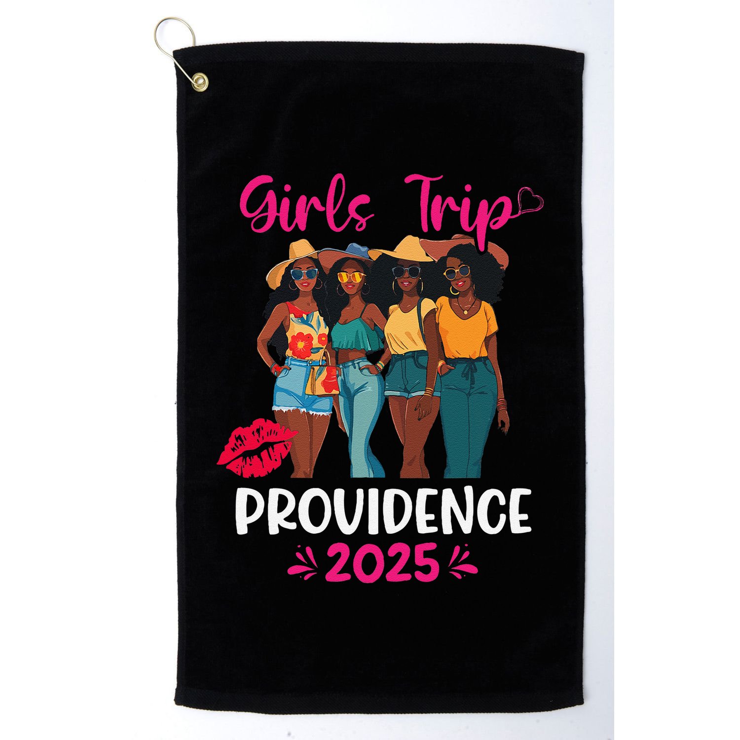 Black Trip Providence 2025 Vacation Matching Golf Towel