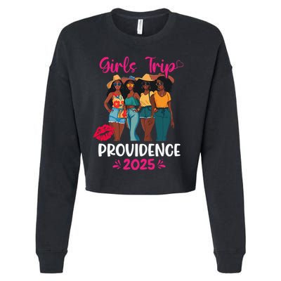 Black Trip Providence 2025 Vacation Matching Cropped Pullover Crew