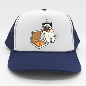 Babu The Pug Dog Eating Pizza, Justin Ashar Snapback Trucker Hat