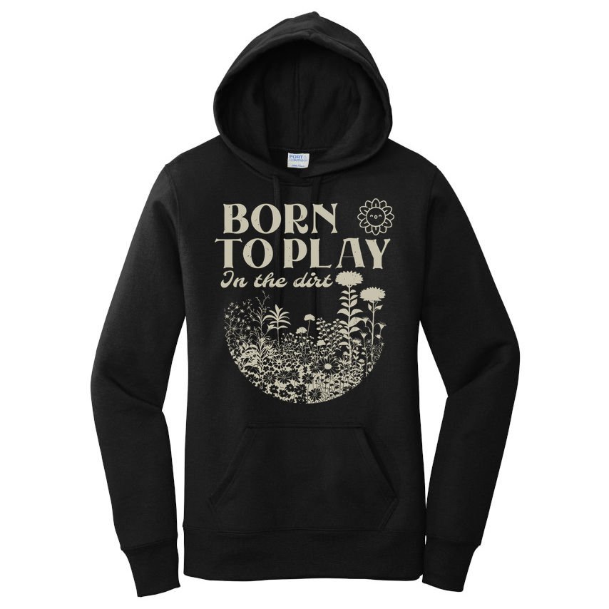 born to play in the dirt  Women's Pullover Hoodie