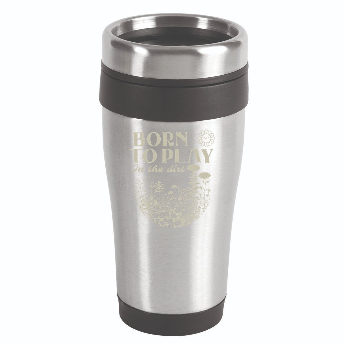 born to play in the dirt  16oz Travel Tumbler