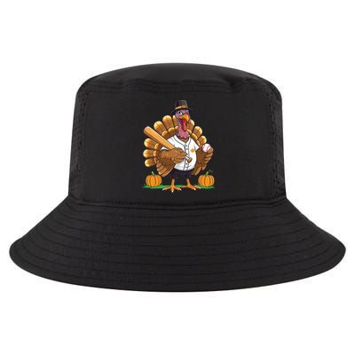 Baseball Turkey Pilgrim Thanksgiving Pumpkin Meaningful Gift Cool Comfort Performance Bucket Hat
