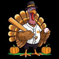 Baseball Turkey Pilgrim Thanksgiving Pumpkin Meaningful Gift Backpack