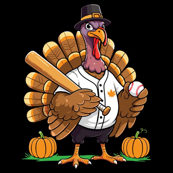 Baseball Turkey Pilgrim Thanksgiving Pumpkin Meaningful Gift Backpack