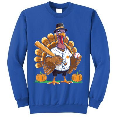Baseball Turkey Pilgrim Thanksgiving Pumpkin Meaningful Gift Sweatshirt