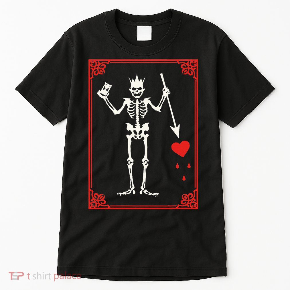 Blackbeard The Pirate Battle Flag Jolly Roger Military Army Tall T-Shirt