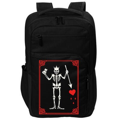 Blackbeard The Pirate Battle Flag Jolly Roger Military Army Impact Tech Backpack