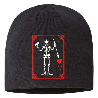 Blackbeard The Pirate Battle Flag Jolly Roger Military Army Sustainable Beanie