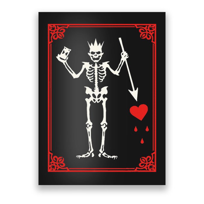 Blackbeard The Pirate Battle Flag Jolly Roger Military Army Poster
