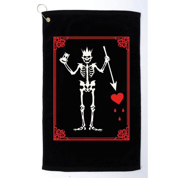 Blackbeard The Pirate Battle Flag Jolly Roger Military Army Golf Towel