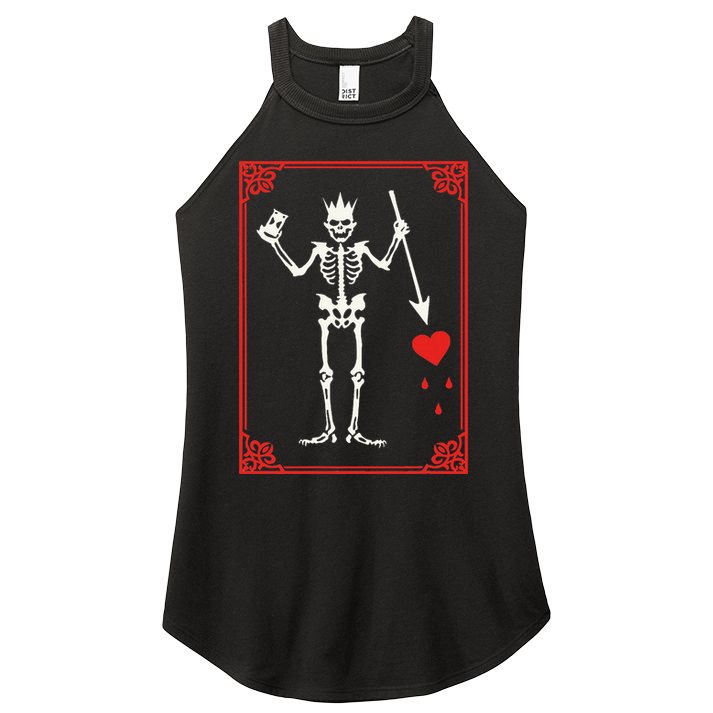 Blackbeard The Pirate Battle Flag Jolly Roger Military Army Women's Perfect Tri Rocker Tank