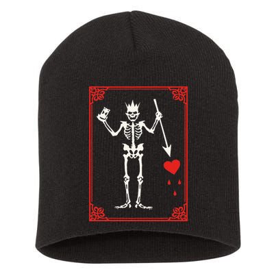 Blackbeard The Pirate Battle Flag Jolly Roger Military Army Short Acrylic Beanie