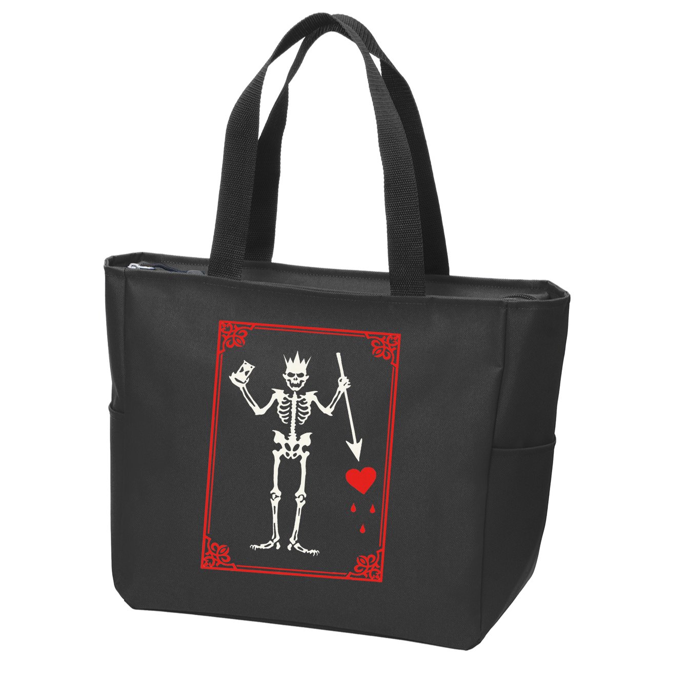 Blackbeard The Pirate Battle Flag Jolly Roger Military Army Zip Tote Bag
