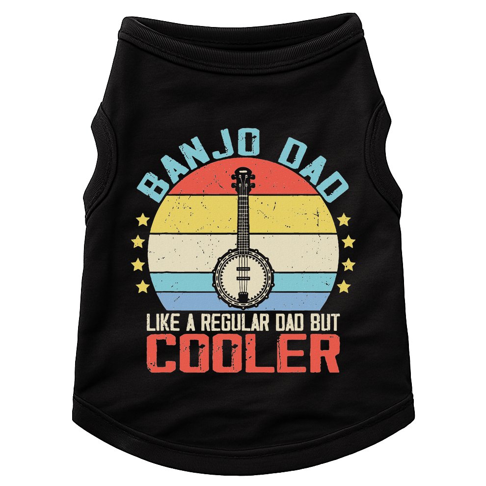 Banjo Teacher Player Dad For Bluegrass Guitarist Musician Doggie Tank