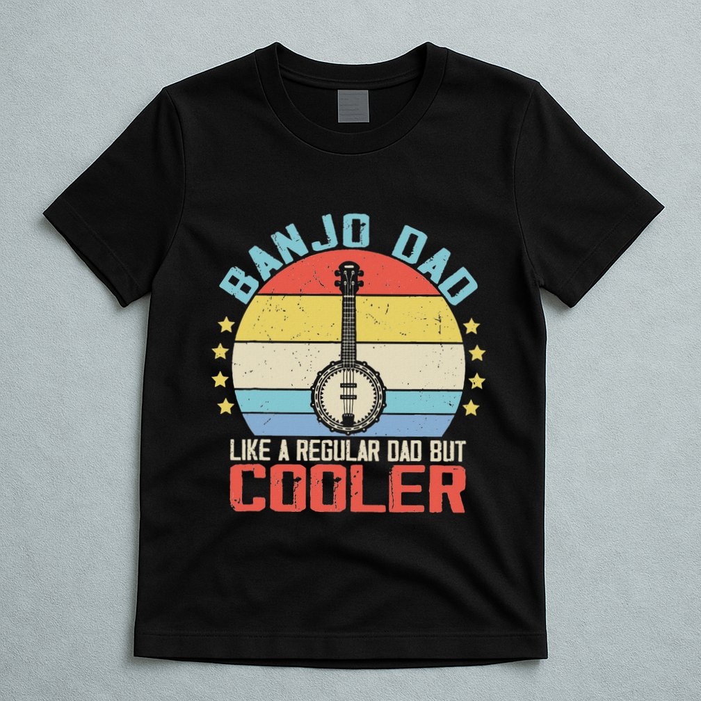 Banjo Teacher Player Dad For Bluegrass Guitarist Musician T-Shirt