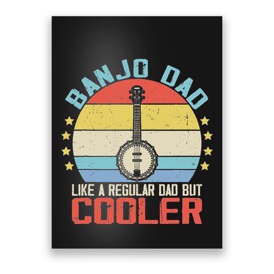 Banjo Teacher Player Dad For Bluegrass Guitarist Musician Poster
