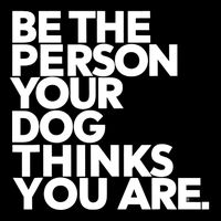Be The Person Your Dog Thinks You Are Design Drawstring Bag
