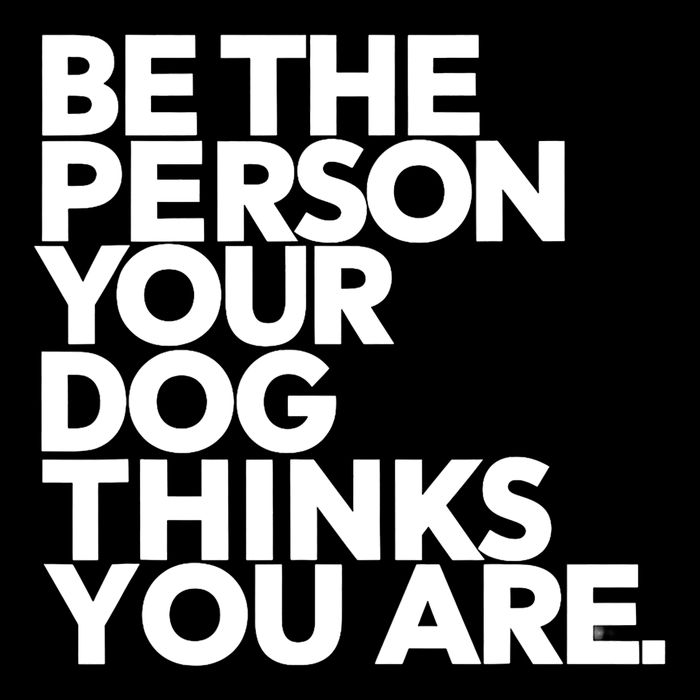 Be The Person Your Dog Thinks You Are Design Drawstring Bag