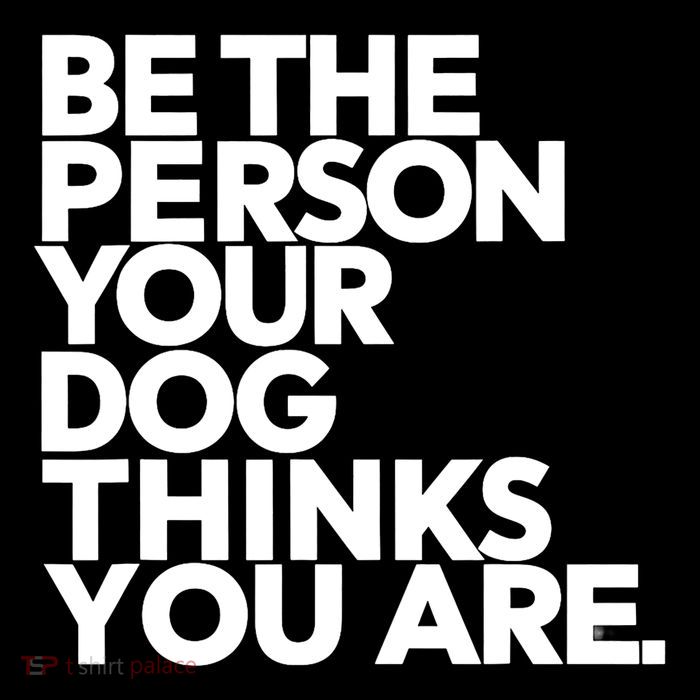 Be The Person Your Dog Thinks You Are Design Women's V-Neck T-Shirt