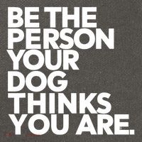 Be The Person Your Dog Thinks You Are Design Cotton Canvas Backpack