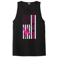 Back The Pink American Flag Pink Ribbon Breast Cancer PosiCharge Competitor Tank