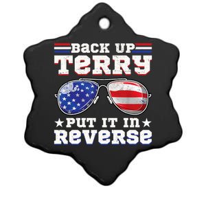 Backup Terry Put It In Reverse Funny 4th Of July Patriotic Meaningful Gift Ceramic Star Ornament