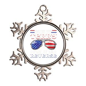 Backup Terry Put It In Reverse Funny 4th Of July Patriotic Meaningful Gift Metallic Star Ornament