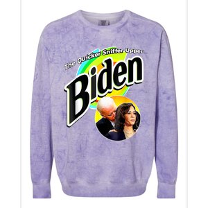 Biden The Quicker Sniffer Upper Colorblast Crewneck Sweatshirt