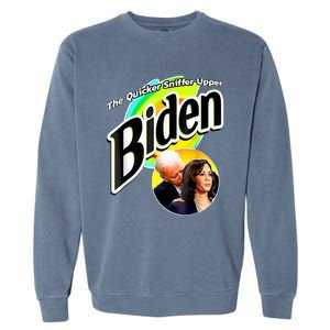 Biden The Quicker Sniffer Upper Garment-Dyed Sweatshirt