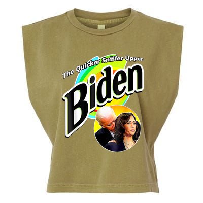 Biden The Quicker Sniffer Upper Garment-Dyed Women's Muscle Tee