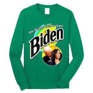 Biden The Quicker Sniffer Upper Long Sleeve Shirt