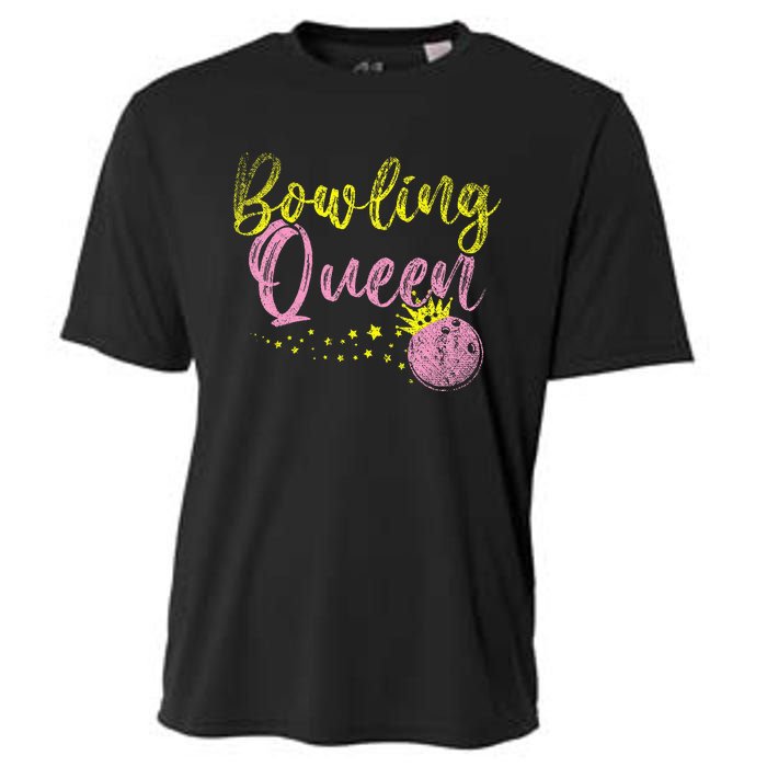 Bowling Team Queen Gift Bowling Cooling Performance Crew T-Shirt