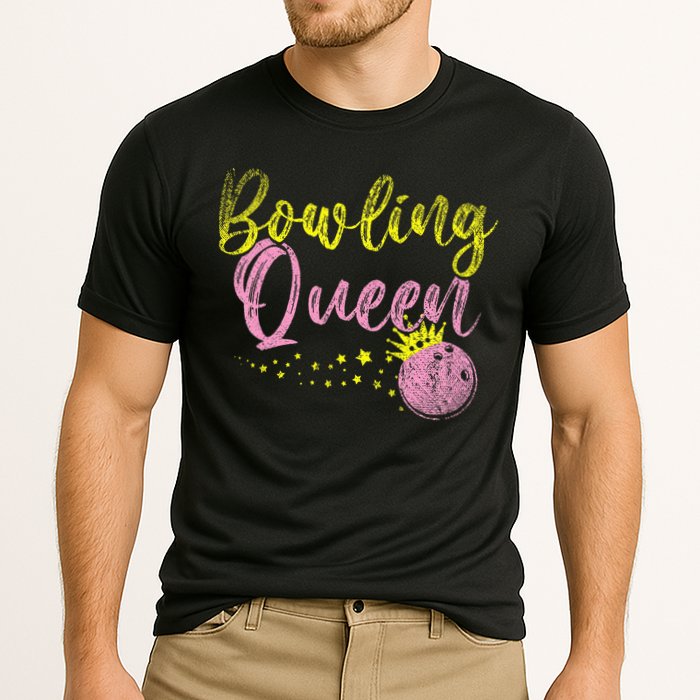 Bowling Team Queen Gift Bowling Cooling Performance Crew T-Shirt