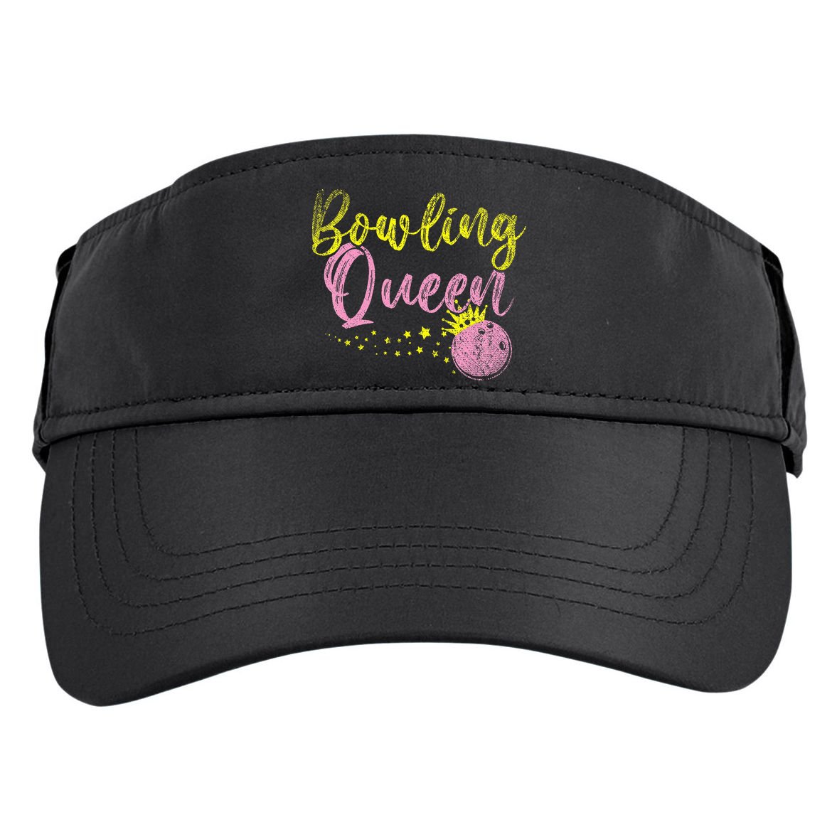 Bowling Team Queen Gift Bowling Adult Drive Performance Visor