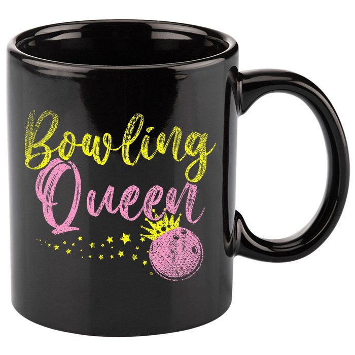 Bowling Team Queen Gift Bowling 11oz C Handle Ceramic Mug
