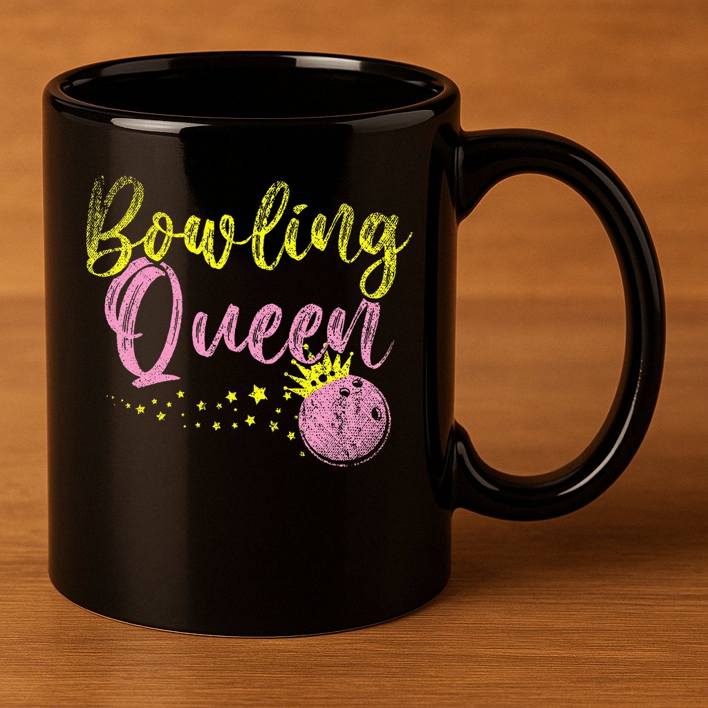 Bowling Team Queen Gift Bowling 11oz C Handle Ceramic Mug