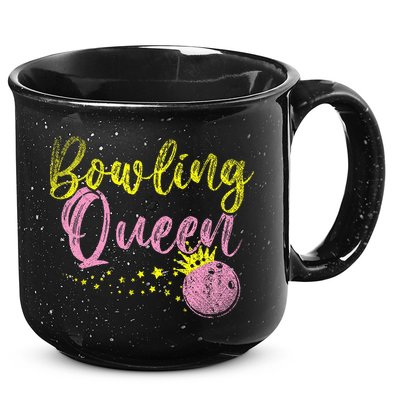 Bowling Team Queen Gift Bowling 15oz Campfire Ceramic Mug