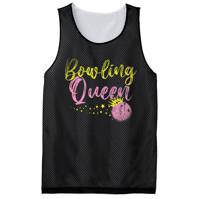 Bowling Team Queen Gift Bowling Mesh Reversible Basketball Jersey Tank