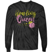 Bowling Team Queen Gift Bowling Tie-Dye Long Sleeve Shirt