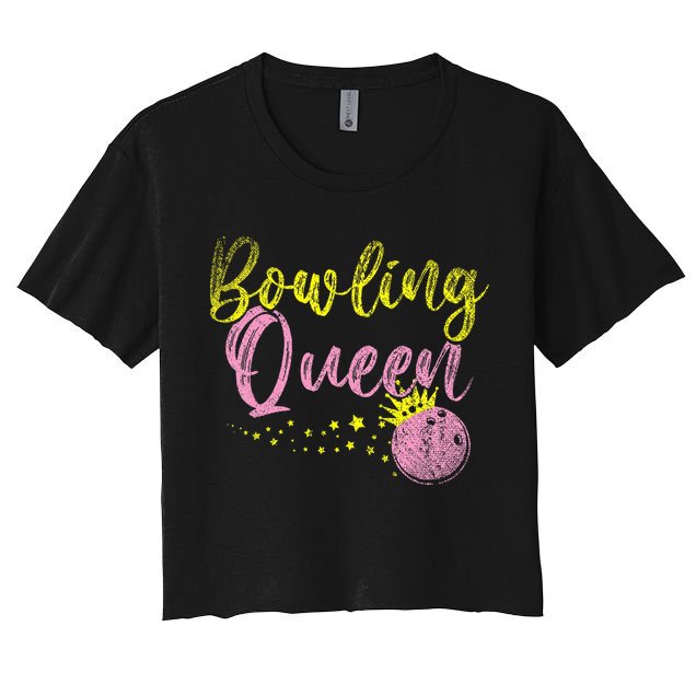 Bowling Team Queen Gift Bowling Crop Top