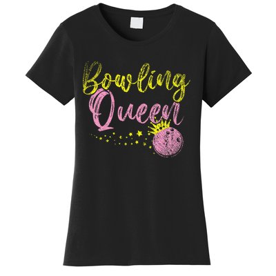 Bowling Team Queen Gift Bowling Women's T-Shirt