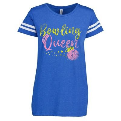 Bowling Team Queen Gift Bowling Enza Ladies Jersey Football T-Shirt