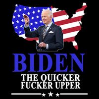 Biden The Quicker Fucker Upper American Flag Design Impact Tech Backpack