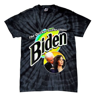 Biden The Quicker Sniffer Upper Funny Tie-Dye T-Shirt