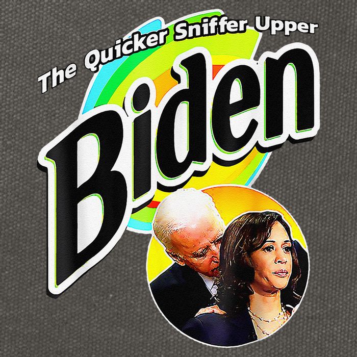 Biden The Quicker Sniffer Upper Funny Cotton Canvas Backpack